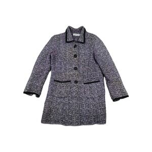 Willow Tweed Sweater Jacket Women's‎ Size Small Purple Black Discolored